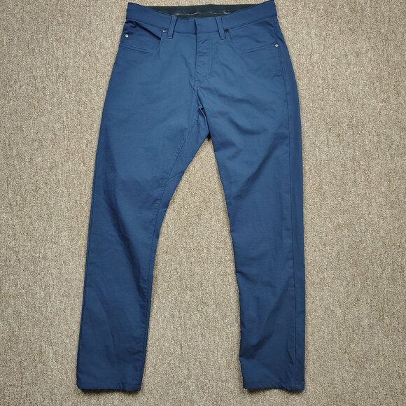 NIKE Dri-FIT Repel Pants Men’s 30x30 Navy Slim Golf Stretch 5-Pocket Activewear - Picture 1 of 8